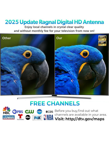 Antena HDTV JM NEXLOV P01 Amplificada 360 0.29 kg