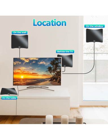 Antena HDTV JM NEXLOV P01 Amplificada 360 0.29 kg