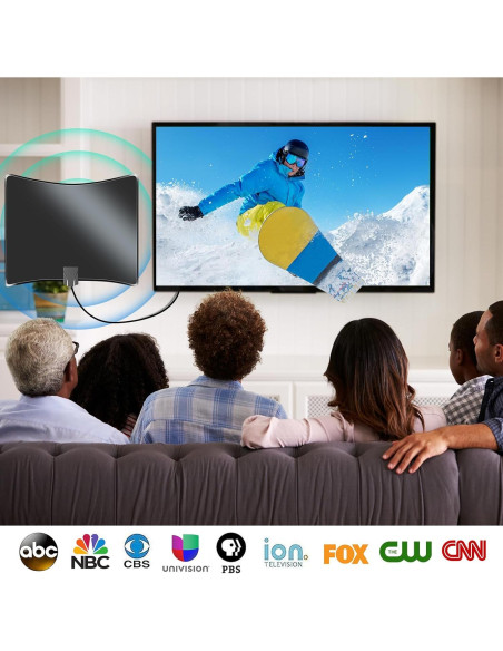 Antena HDTV JM NEXLOV P01 Amplificada 360 0.29 kg