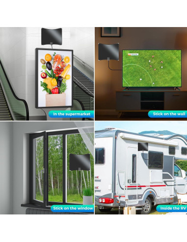 Antena HDTV JM NEXLOV P01 Amplificada 360 0.29 kg