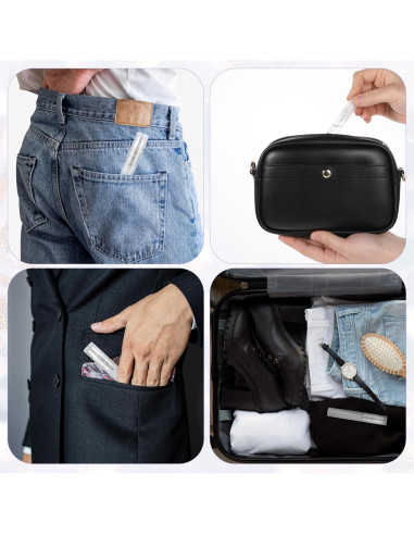 Giantree 20 Mini Botellas de Spray Rellenables 5ml Transparentes