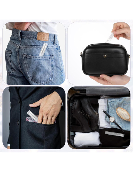 Giantree 20 Mini Botellas de Spray Rellenables 5ml Transparentes