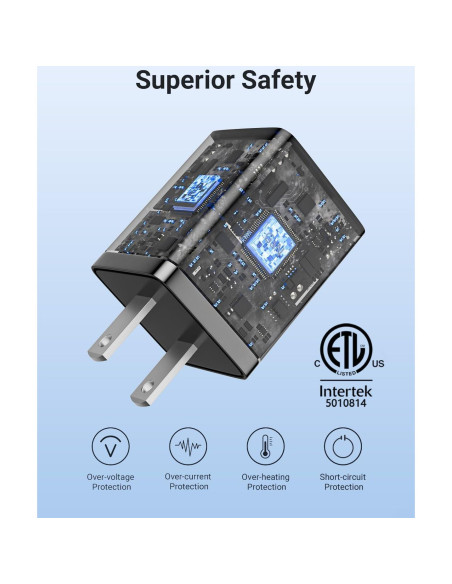 Paquete de 4 Cargadores de Pared USB 12W ShenZhen H-36