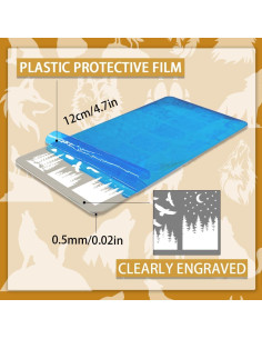 Plantillas de Estampado de Uñas PH PandaHall 3 Piezas 12x6 cm 2