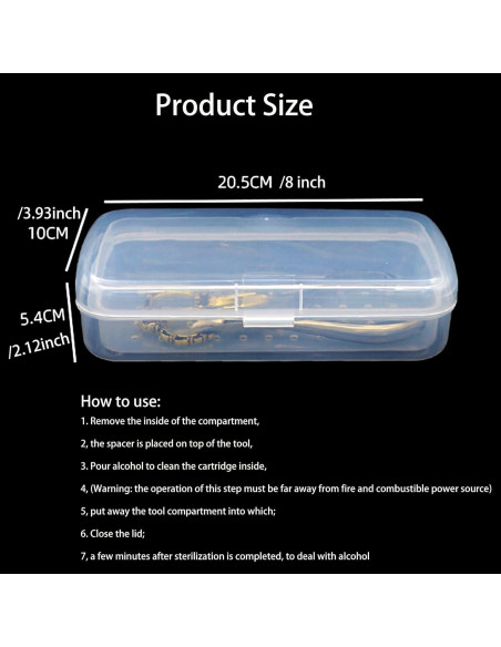 Caja Esterilizadora de Herramientas de Uñas LXIANGN 22.49x12.45cm