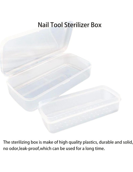 Caja Esterilizadora de Herramientas de Uñas LXIANGN 22.49x12.45cm