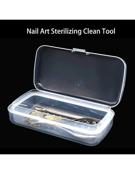 Caja Esterilizadora de Herramientas de Uñas LXIANGN 22.49x12.45cm