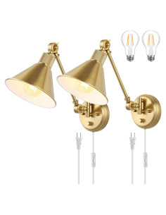 Aplique de pared TRLIFE set de 2 con bombillas LED regulables