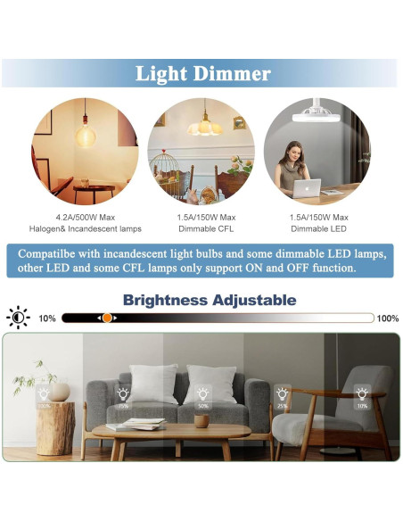 Control Remoto Hunter RC-5T1 para Ventilador de Techo 3 Velocidades