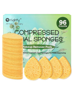 Esponjas Faciales Orighty 100% Celulosa Natural - 96 Unidades