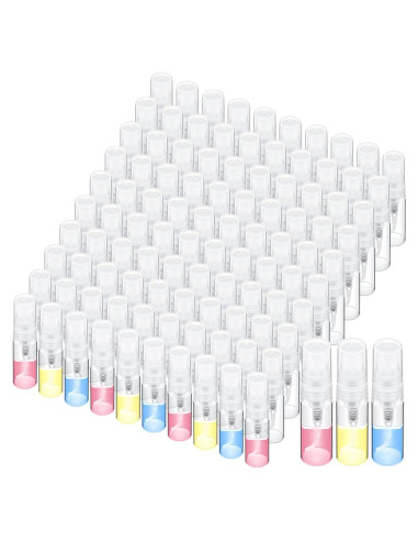 100 Mini Botellas de Spray de Vidrio Lallisa 3ml Recargables