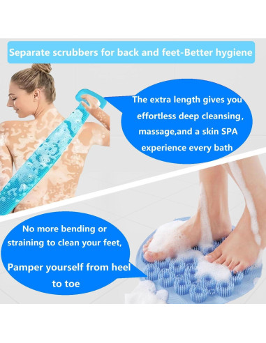 Juego de Exfoliadores de Espalda y Pies Tochinkar - Antideslizante