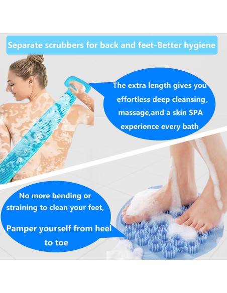 Juego de Exfoliadores de Espalda y Pies Tochinkar - Antideslizante