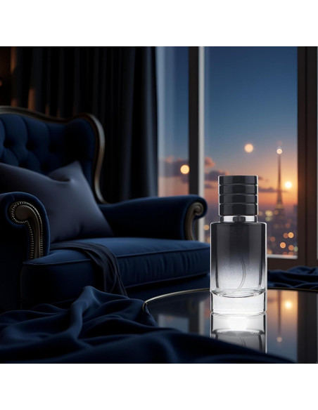 Atomizador de Perfume Fansoftiks 30ml Vidrio Negro Recargable