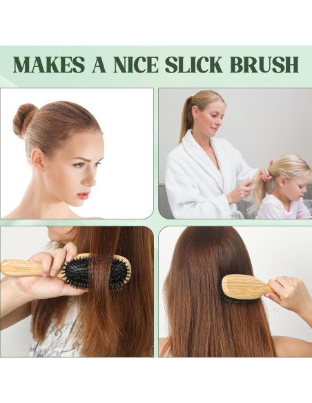 Cepillo para el Cabello BESTOOL de Cerda de Jabalí 24.8x8.4cm