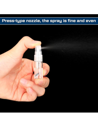 100 Mini Botellas de Spray de Vidrio Lallisa 3ml Recargables