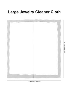 Paños de Limpieza de Joyería TUNQISM 3 Pcs Doble Cara 20x10 cm 2