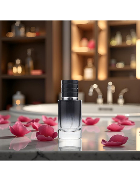 Atomizador de Perfume Fansoftiks 30ml Vidrio Negro Recargable