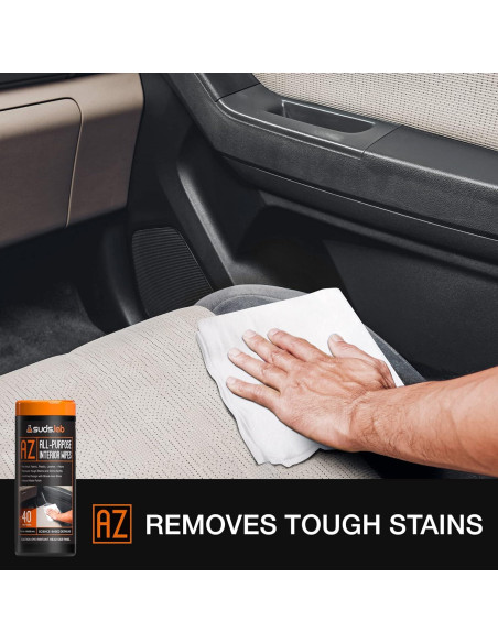 Toallitas de Limpieza para Autos Suds Lab AZ - 40 Unidades