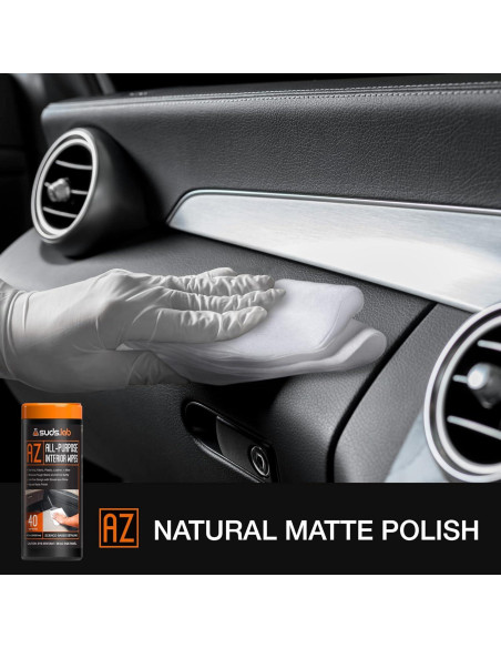 Toallitas de Limpieza para Autos Suds Lab AZ - 40 Unidades