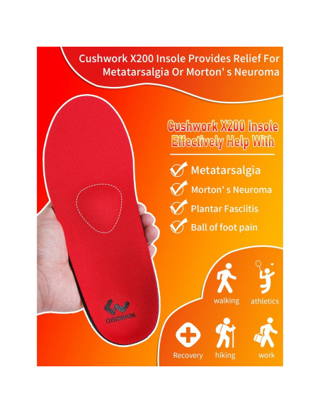 Plantillas Ortopédicas Cushwork para Metatarsalgia - Alivio Dolor