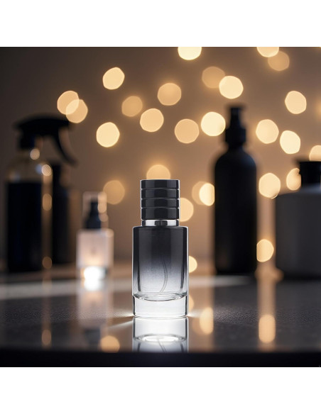 Atomizador de Perfume Fansoftiks 30ml Vidrio Negro Recargable