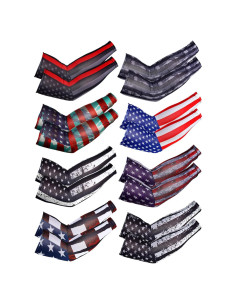 Mangas de Compresión UV SATINIOR 8 Pares para Hombres y Mujeres