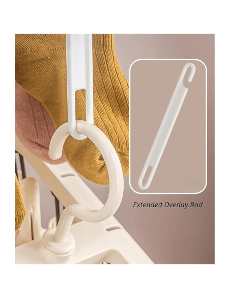 Perchero Secar Ropa Komost KMDHC01 con 12 Clips Antideslizantes
