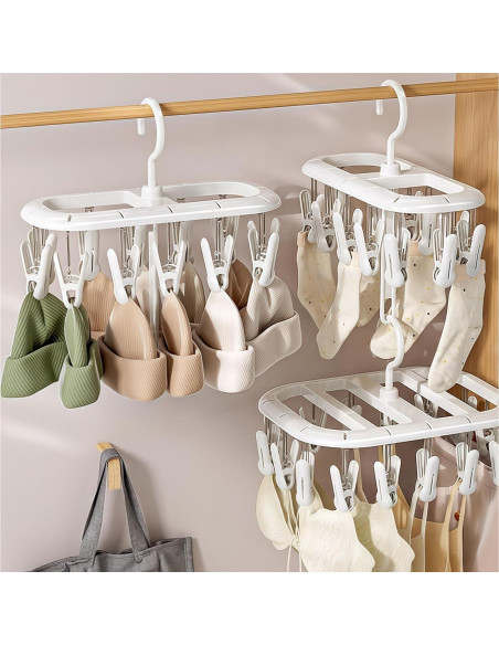 Perchero Secar Ropa Komost KMDHC01 con 12 Clips Antideslizantes
