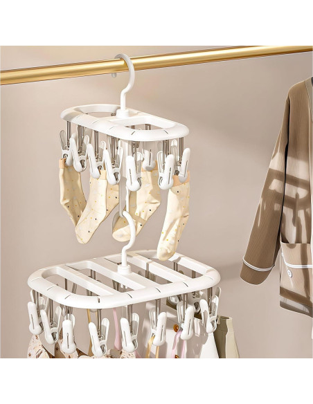 Perchero Secar Ropa Komost KMDHC01 con 12 Clips Antideslizantes