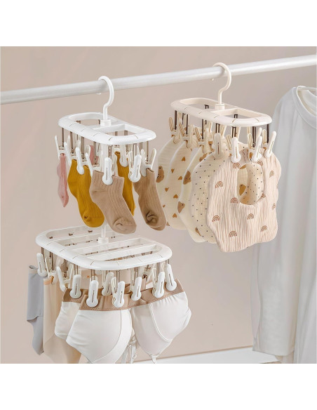 Perchero Secar Ropa Komost KMDHC01 con 12 Clips Antideslizantes