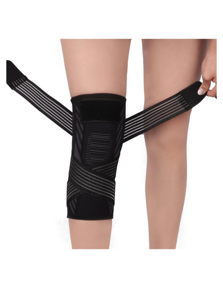 Faja de Compresión de Rodilla Yeloumiss Mediana Negra