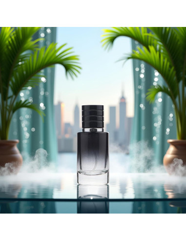 Atomizador de Perfume Fansoftiks 30ml Vidrio Negro Recargable