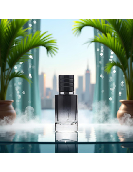 Atomizador de Perfume Fansoftiks 30ml Vidrio Negro Recargable