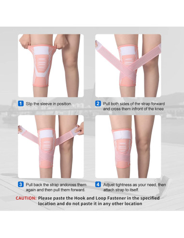 Faja de Compresión de Rodilla Yeloumiss Mediana Negra