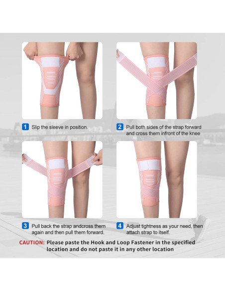 Faja de Compresión de Rodilla Yeloumiss Mediana Negra