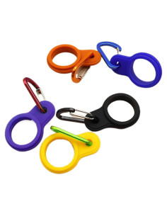 6 Hebillas de Silicona para Botellas Tnyvm - Clip Mosquetón