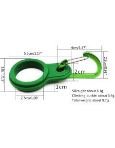 6 Hebillas de Silicona para Botellas Tnyvm - Clip Mosquetón 2