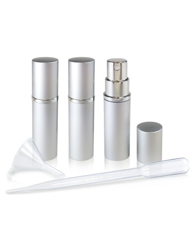 Atomizadores Recargables L'AUTRE PEAU 5ml Metal y Vidrio - Set de 5