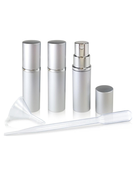 Atomizadores Recargables L'AUTRE PEAU 5ml Metal y Vidrio - Set de 5