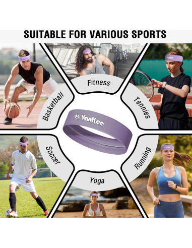Cintas para la cabeza deportivas VanKee X06 - Unisex, 6 colores
