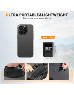 Mini Bomba de Bicicleta Eléctrica HIITYFF-8, 100 PSI, USB-C 2