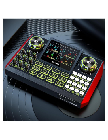 Mezclador de Audio CryoSurf G9 para Podcast y Streaming