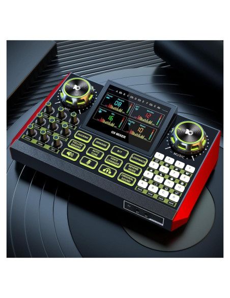 Mezclador de Audio CryoSurf G9 para Podcast y Streaming