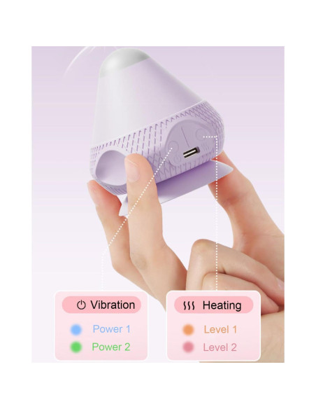 Bola de Masaje Vibrante Calentada VibeHeat 6.6cm Alivio Muscular