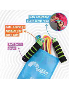 Cuerda de Salto para Niños Cuerdas Arcoíris de Anna 2.13 m 2