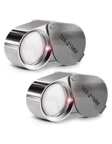 Lupas de Joyero 10X Noa Store - Juego de 2 Lentes Ópticos