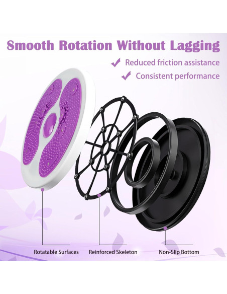 Disco de Torsión WATUNID con 3 Cintas Elásticas para Ejercicio