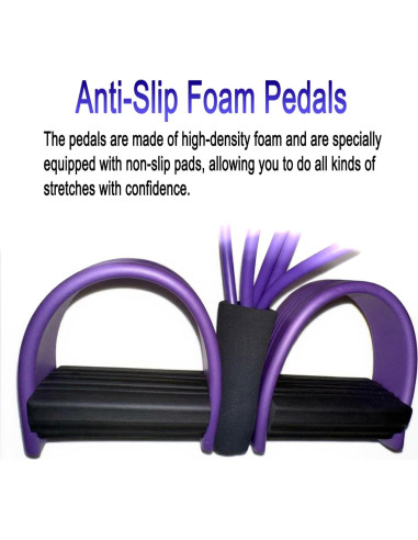 Banda de Resistencia JQTEOYW con Pedal y Mango - 6 Tubos