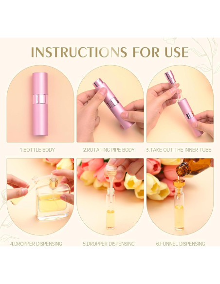 Atomizador de Perfume Rellenable Honeydak 16 Pack 8 ml Multicolor